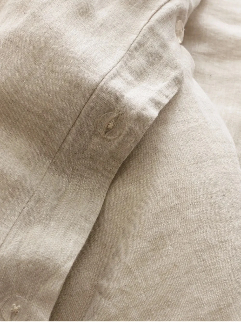 New! QUINCE European Linen Duvet Chambray Natural Sand King / Cal King 9816